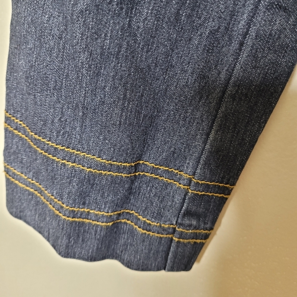 Bisou Bisou Y2K Denim Stretch Jean Jacket Size 8 - Picture 6 of 9